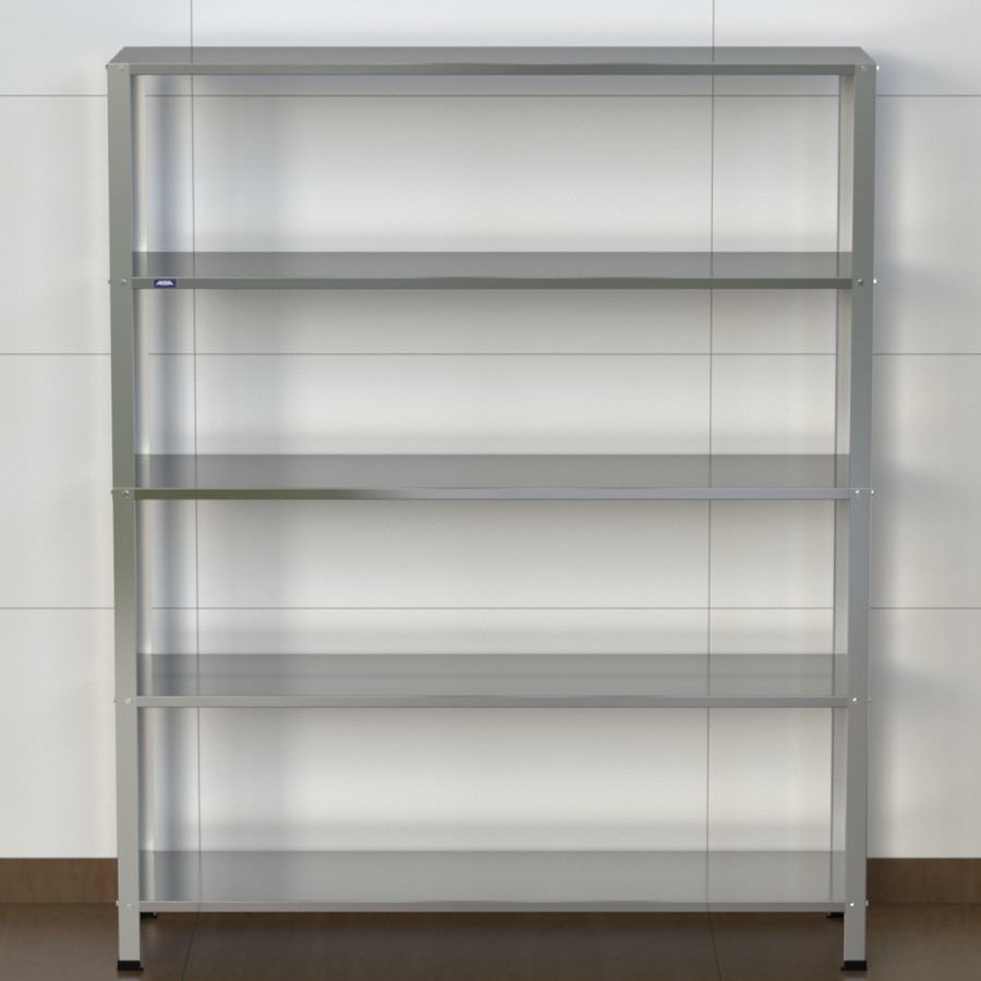 Estante Armário Prateleira Inox 5 Bandejas 400 X 1400 Aisa